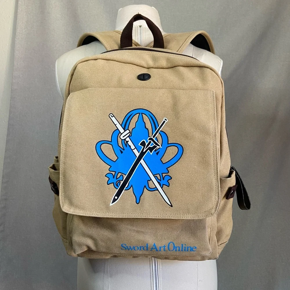 Anime Sword Art Online Cartoon Canvas Backpack